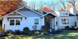 Front view of remodeled Yardley, PA home