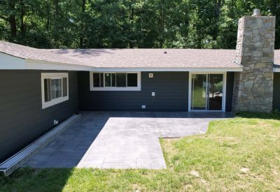 New siding installation on a residential home in Pottstown, PA by Kesting Construction. Expert sidin.