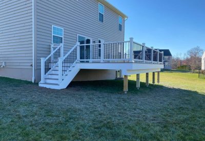 Deck installation by Kesting Construction in Pennsburg, PA, showcasing a durable and stylish outdoor.