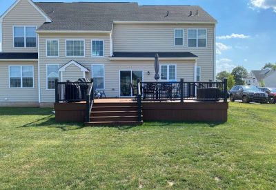 Deck installation in Collegeville, PA by Kesting Construction. Expert craftsmanship for durable outd.